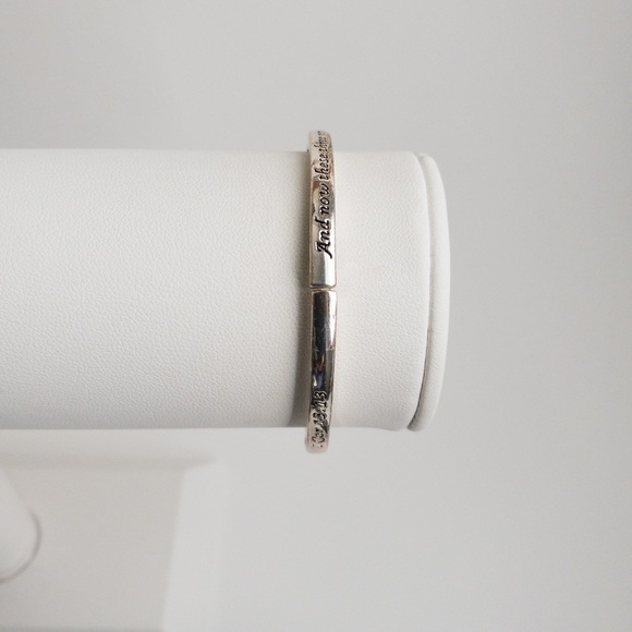 Chelsea Jewelry - Bundle 5 For $20 - Stackable Stretch Bracelet Silver Beaded Cuff Bangle